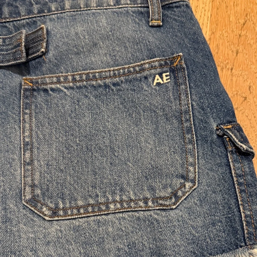 American Eagle Outfitters Denim Overall Shorts - Picture 5 of 6